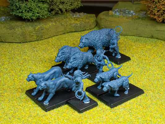 Feral Animals and Beastamers ( 10 Miniaturen )