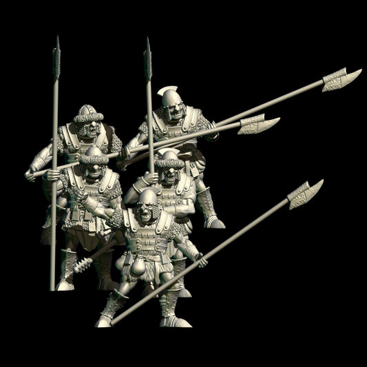 HalfOrcs Spearmen ( 5 Miniaturen )