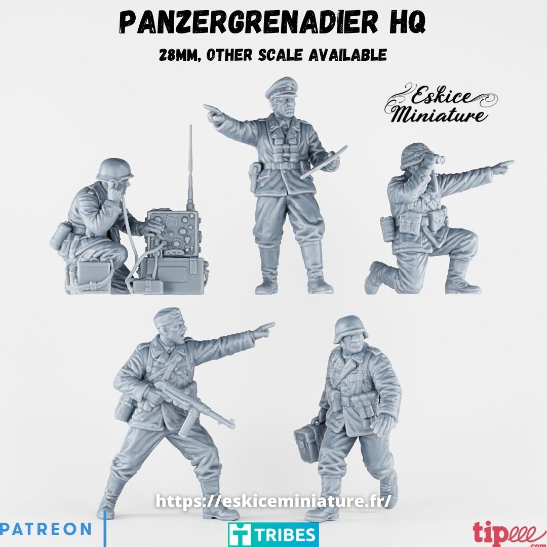 Panzergrenadier Headquarters ( 5 Miniaturen )