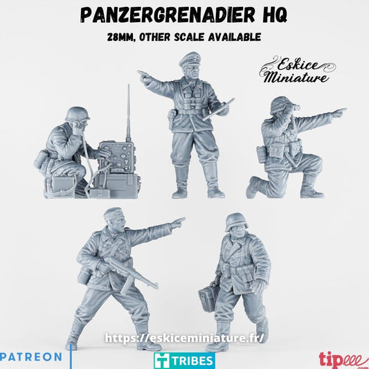 Panzergrenadier Headquarters ( 5 Miniaturen )