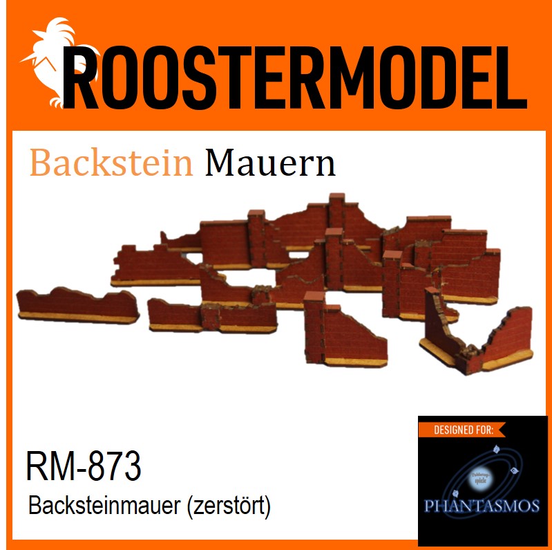 RM-873 Zerstörte Backsteinmauern