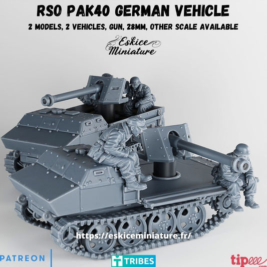 German RSO with Pak 40 ( 5 Pcs. )