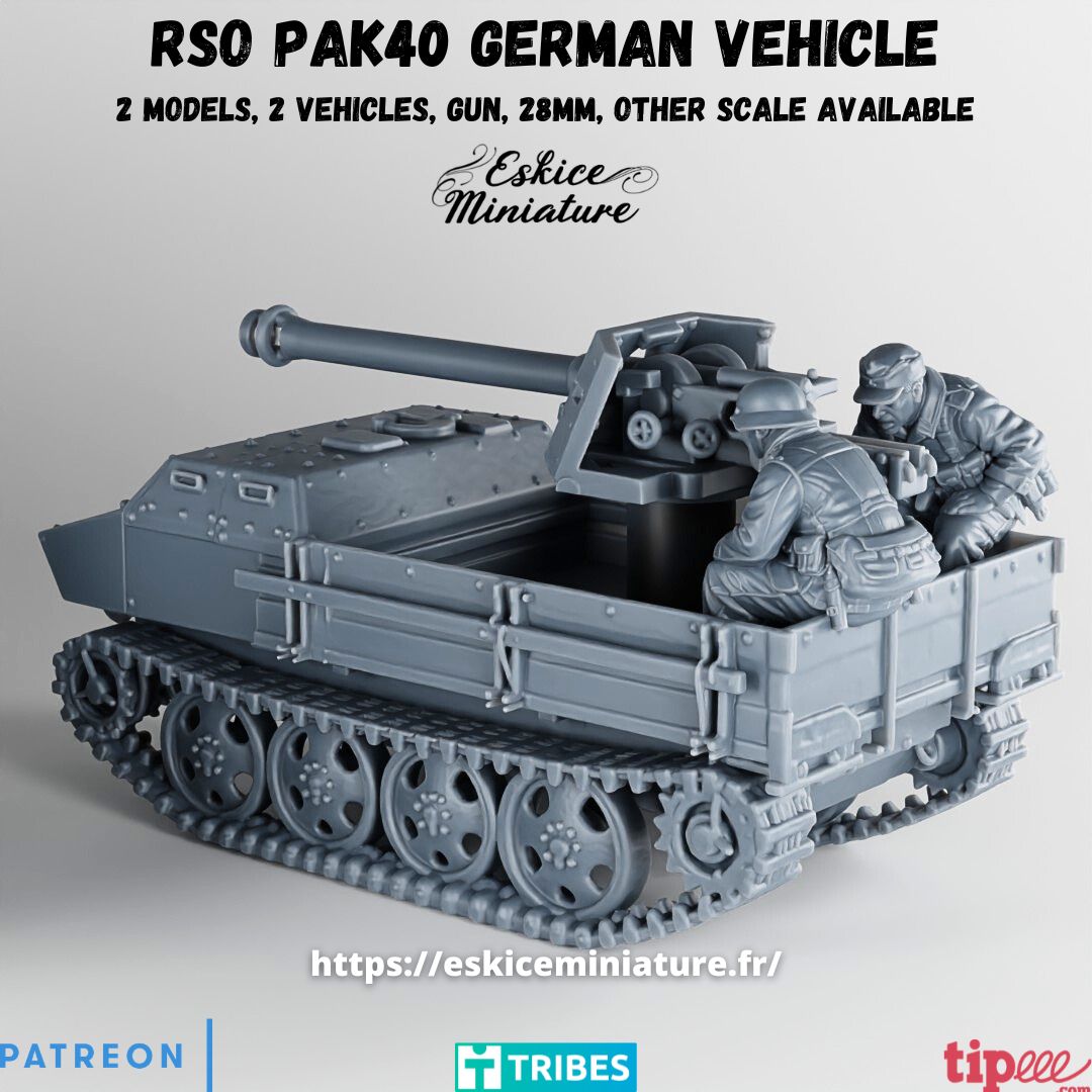 German RSO with Pak 40 ( 5 Pcs. )