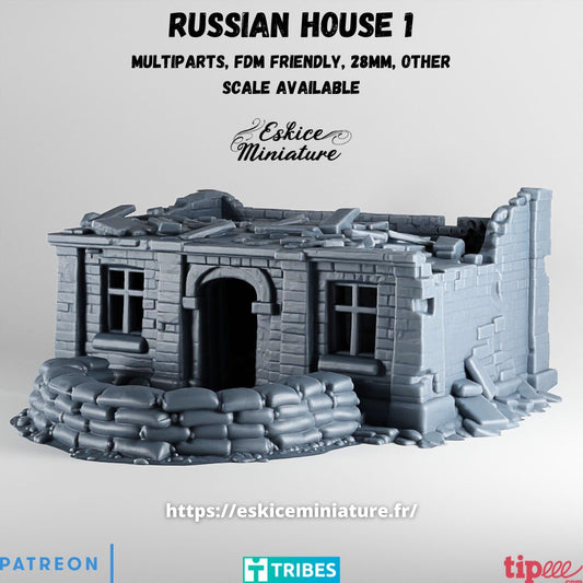 Ruined Russian House (3Pcs)