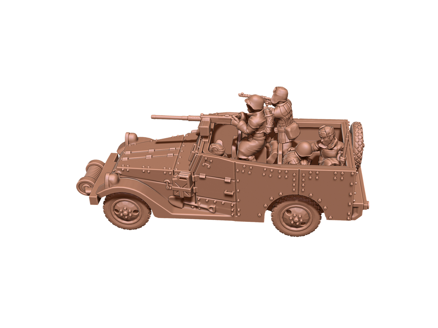 Russian  “White Scout Car” mit und ohne Crew ( 2 Miniaturen )