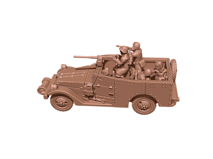 Russian  “White Scout Car” mit und ohne Crew ( 2 Miniaturen )