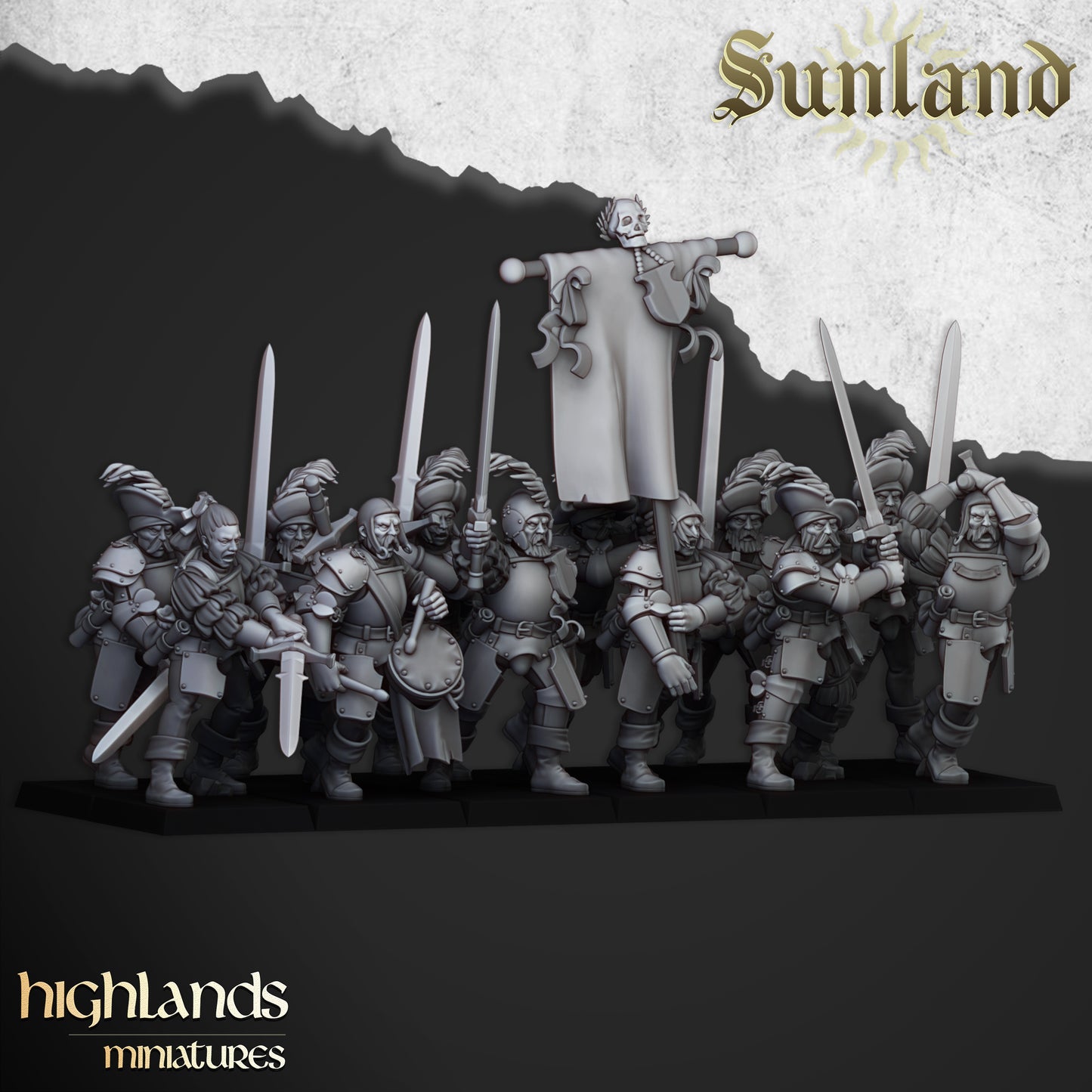 Sunland Landsknechts Core Units ( 10 Miniaturen )