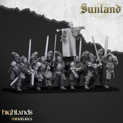 Sunland Landsknechts Core Units ( 10 Miniaturen )