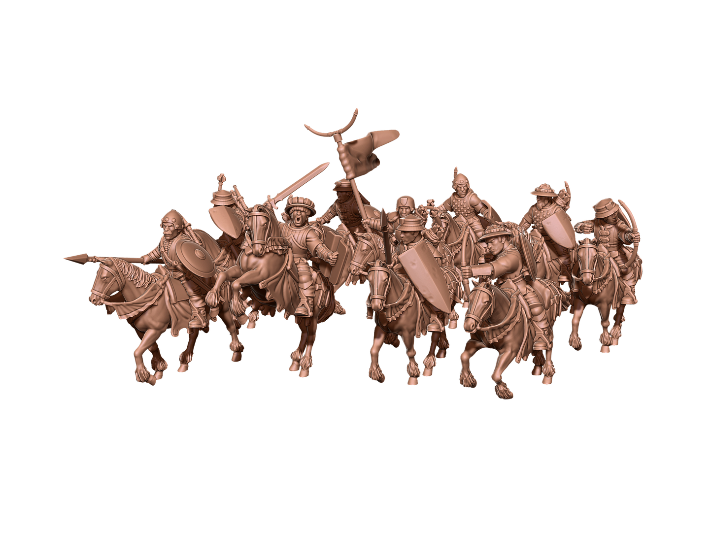 mounted sergeants ( 10 Miniaturen )