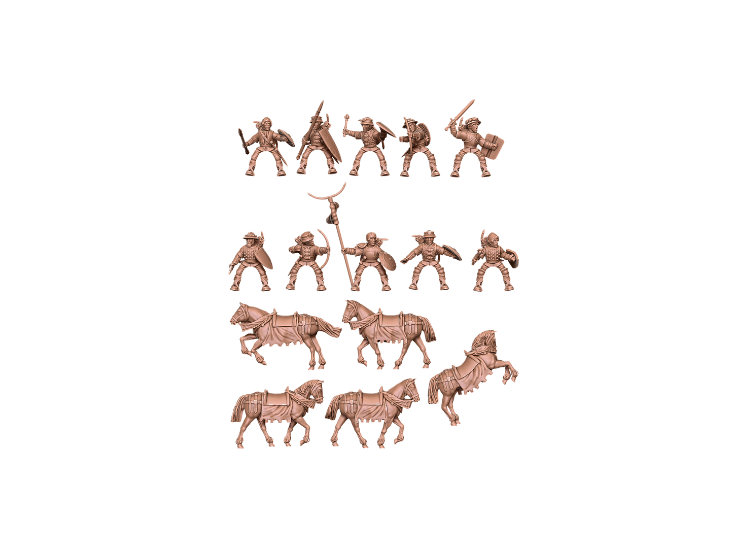 mounted sergeants ( 10 Miniaturen )