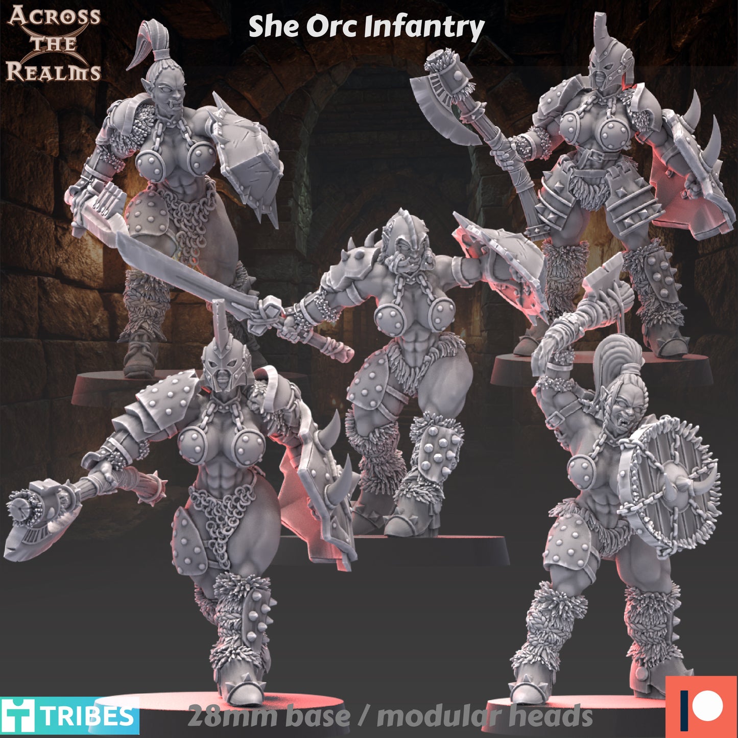 She Orc Infantry ( 5 Miniaturen )