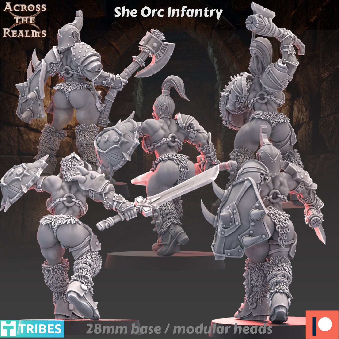 She Orc Infantry ( 5 Miniaturen )