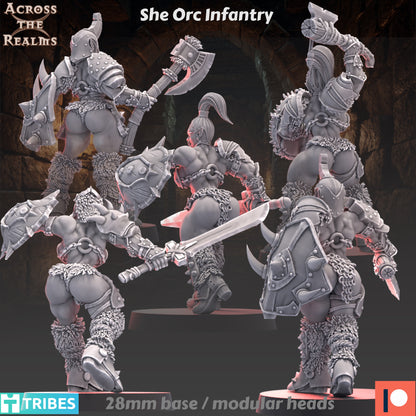 She Orc Infantry ( 5 Miniaturen )