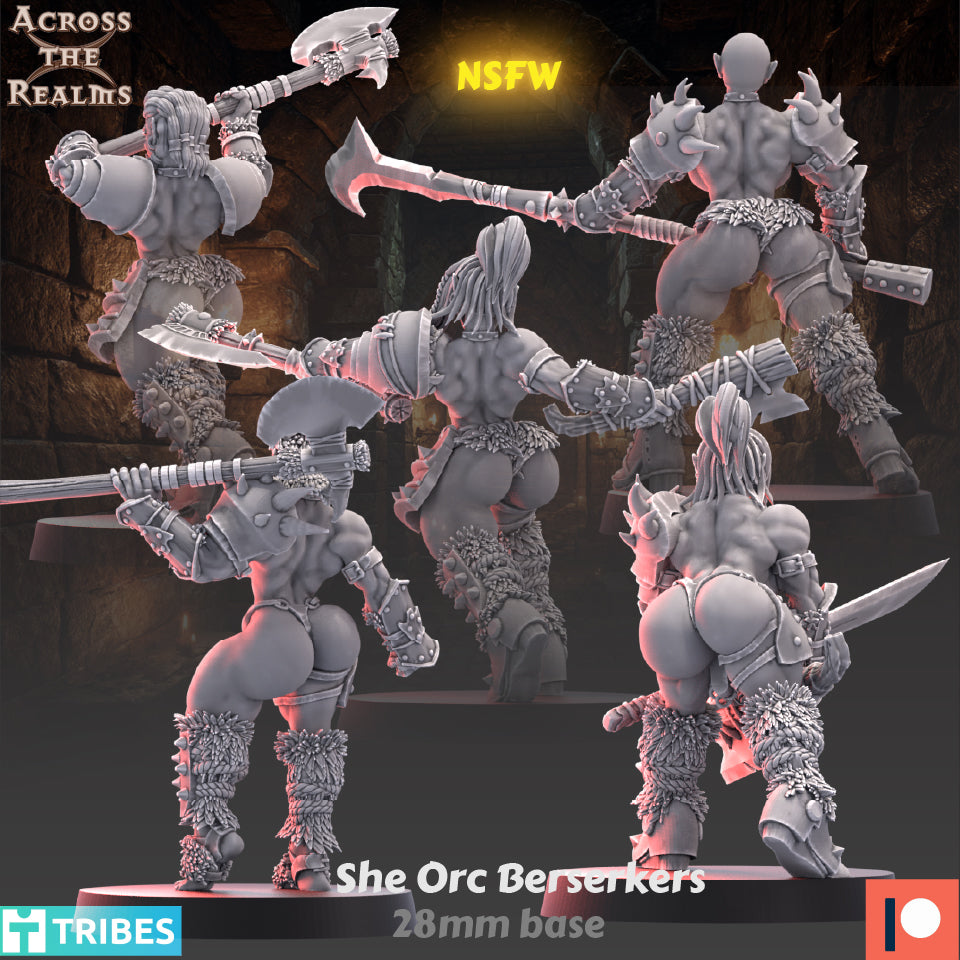 he Orc Berserkers ( 5 Miniaturen ) ( 2 Versionen )