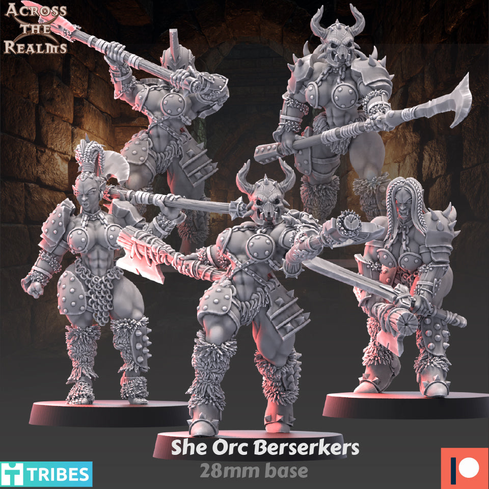 he Orc Berserkers ( 5 Miniaturen ) ( 2 Versionen )