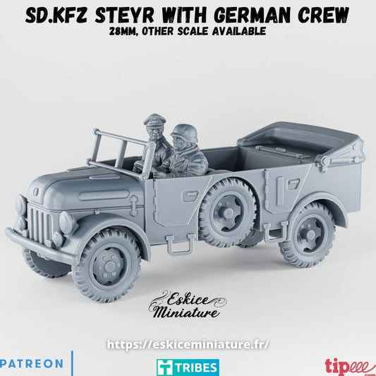 Sd.Kfz. Steyr 1500A with German crew