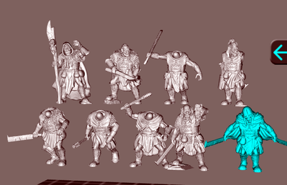 Half Orcs Scouts  ( 9 Miniaturen )