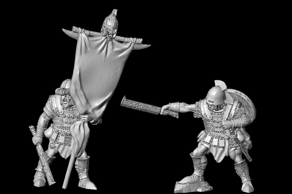 Commander and Banner Bearer ( 2 Miniaturen )