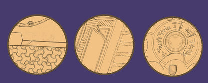 Mystic Szenische Base ( 32 mm Rund ) (3 Pcs.)