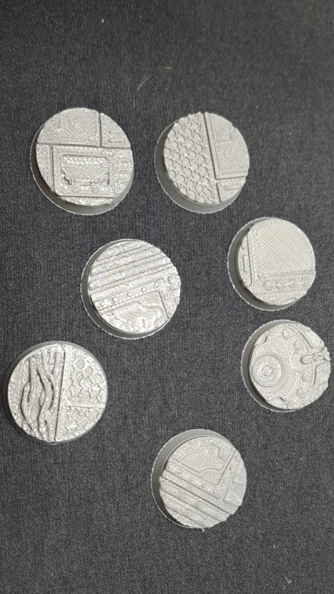 Sci-Fi Szenische Base ( 25 mm Rund ) ( 7 Pcs.)