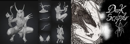 Demon Huntress mit Baum