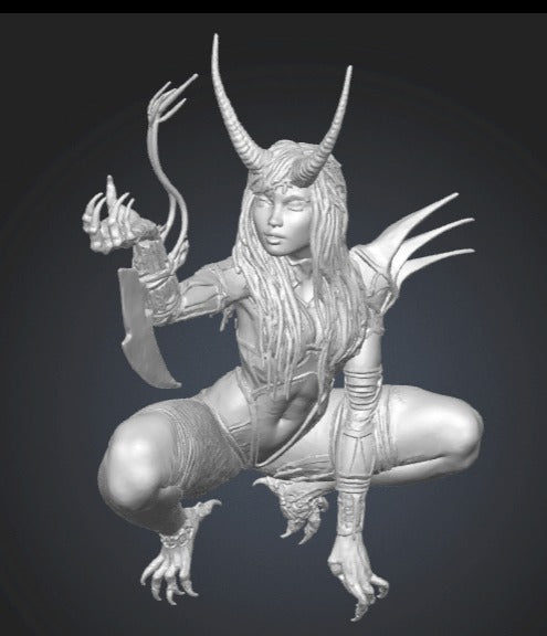 Demon Huntress mit Baum