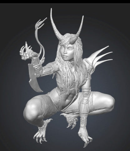 Demon Huntress mit Baum