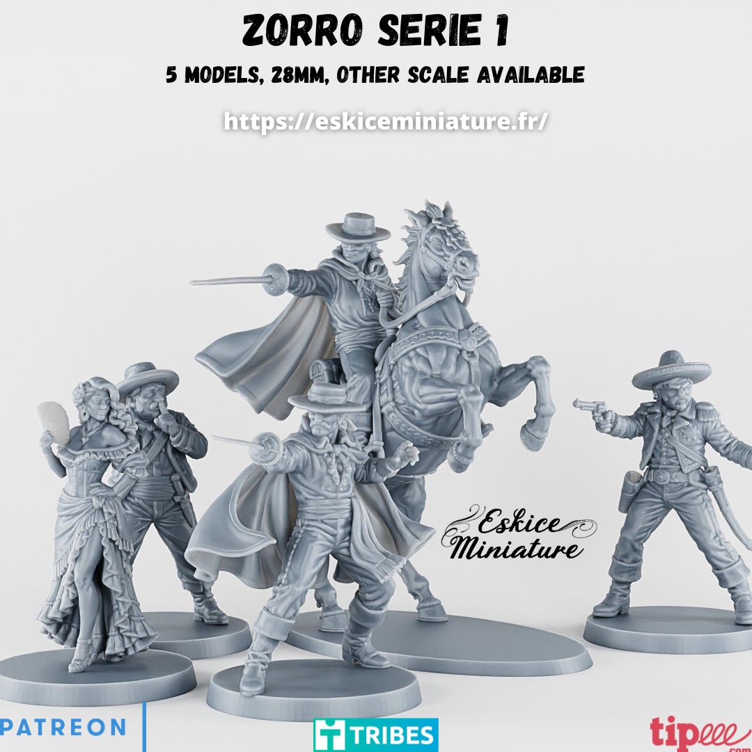 Zorro – Series 1 (5 miniatures)