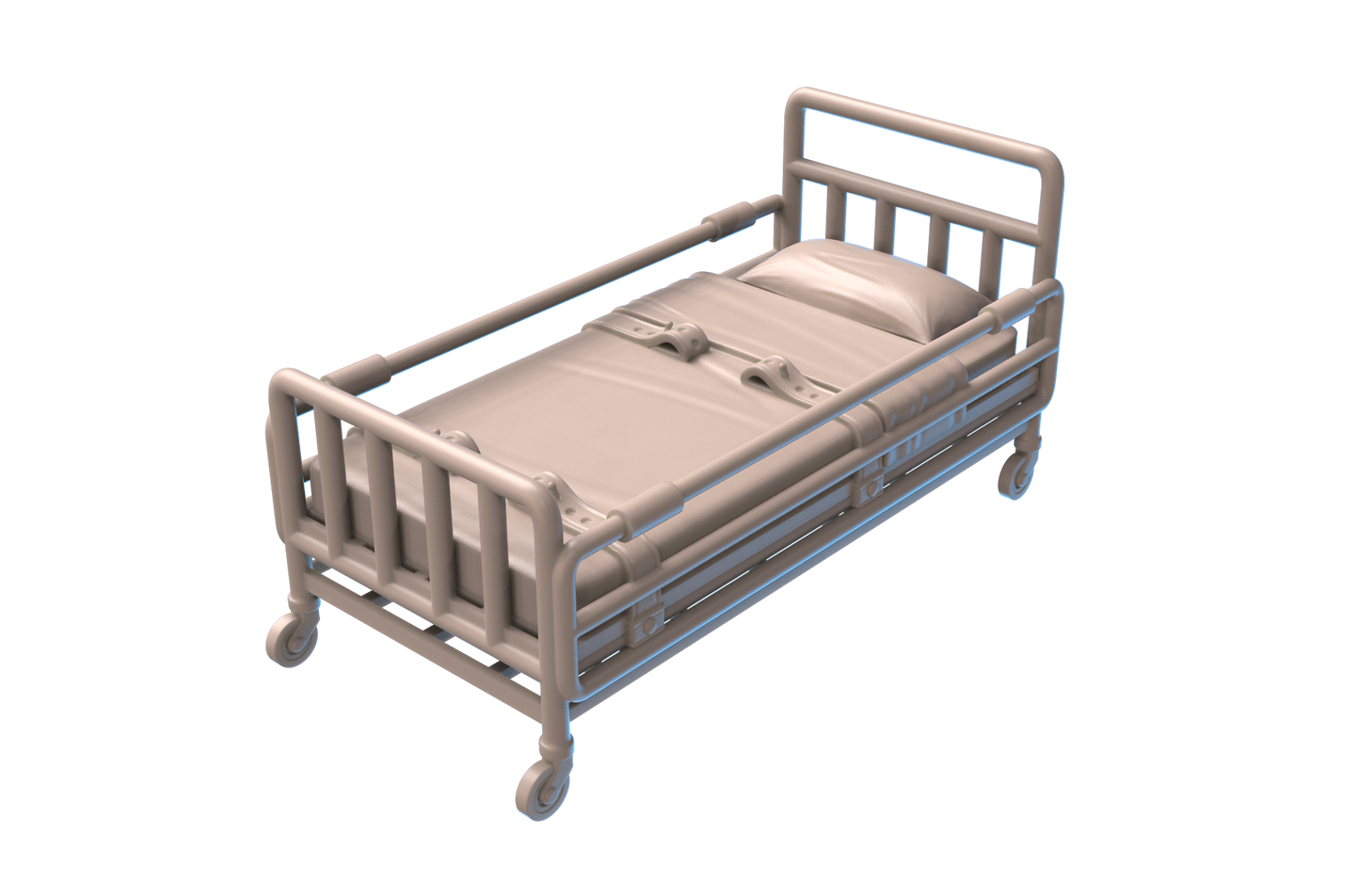 Bed with Restraints ( 2 Geländestücke )