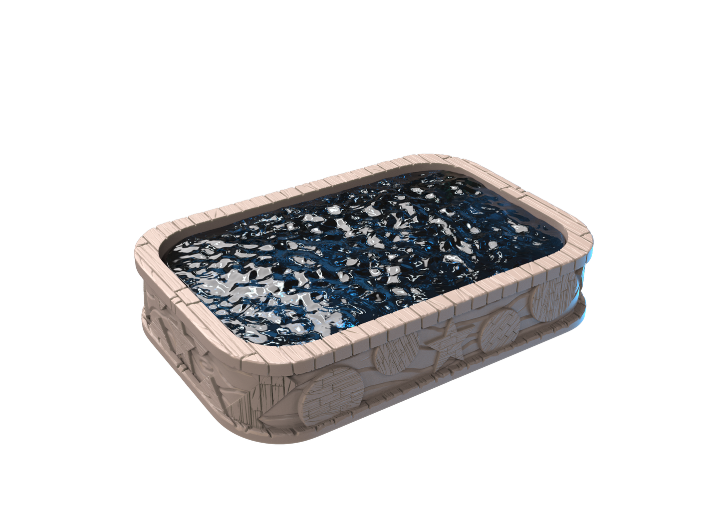 Pool mit Insert aus klarem Resin