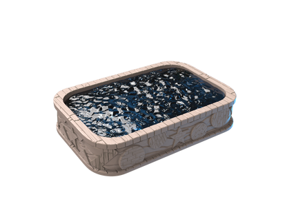 Pool mit Insert aus klarem Resin