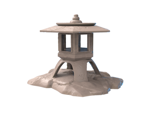 large stone lantern