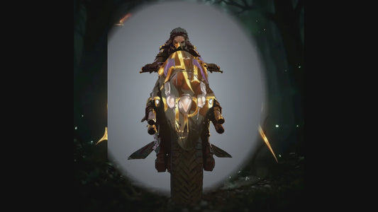 Raven Army - Sci-Fi Biker Girl & Gunship Bike