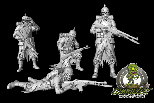 Undead WW1 Soldiers ( 4 Miniaturen )