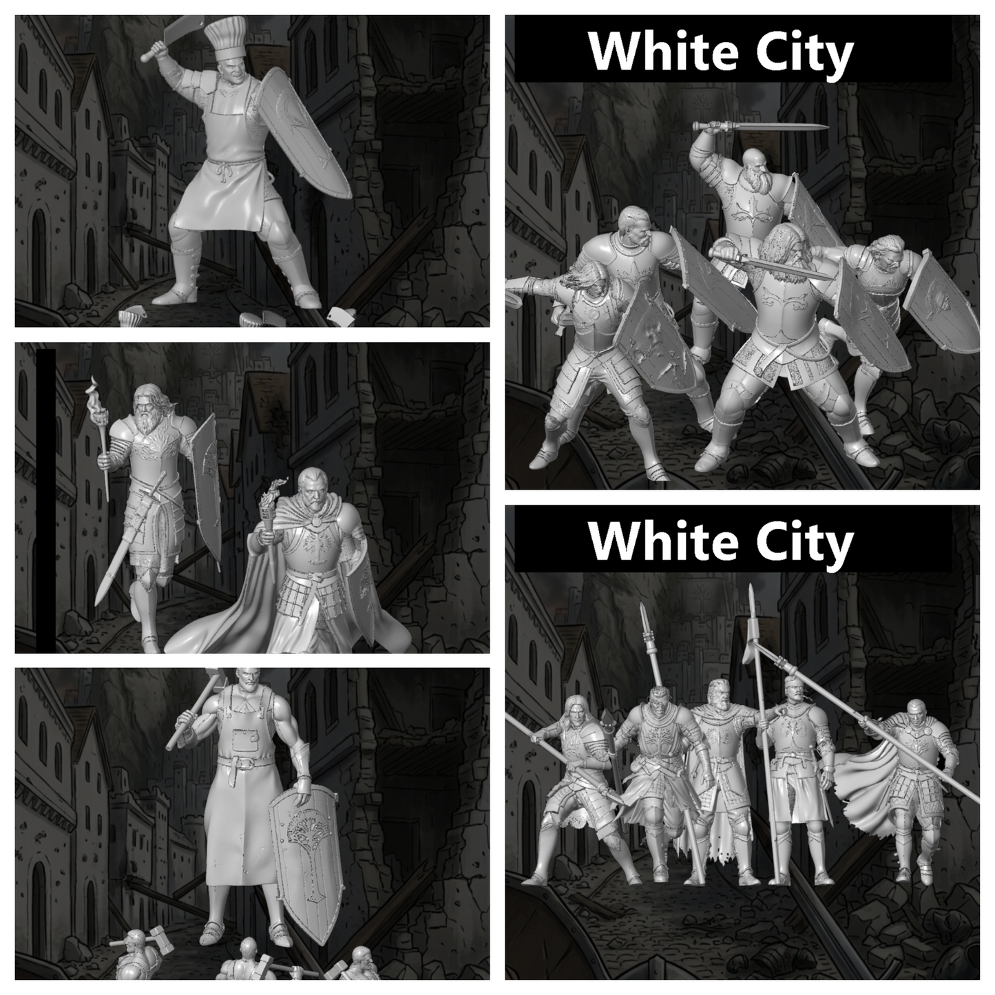 Veterans of the white city full set ( STL )