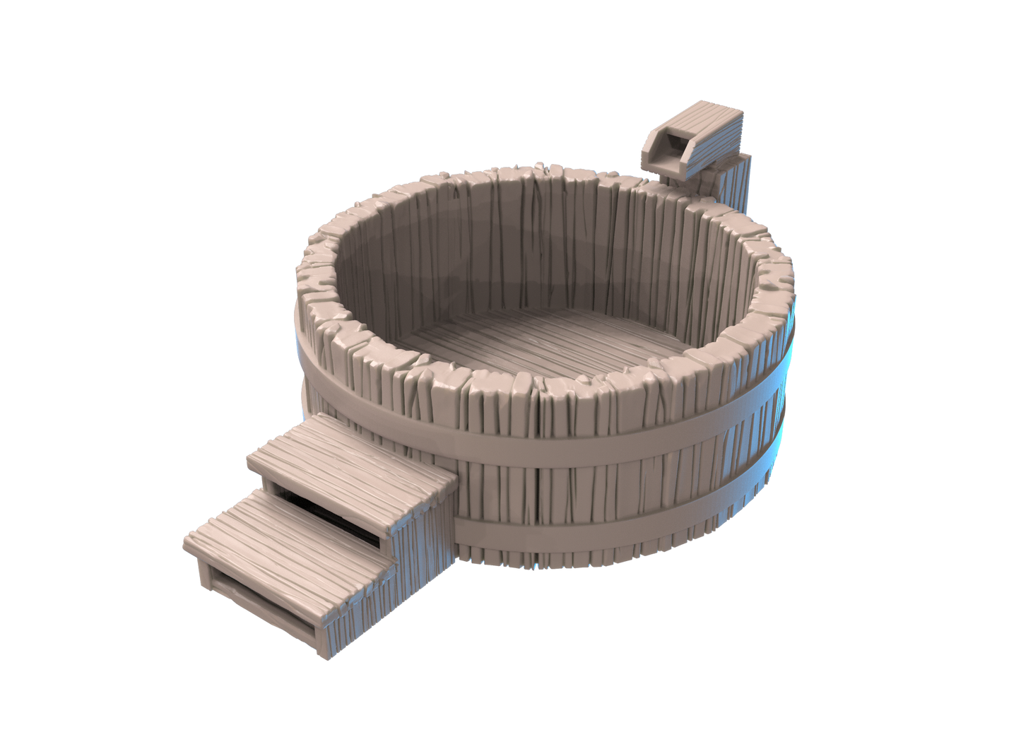 wooden hot tub V1