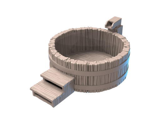 wooden hot tub V1