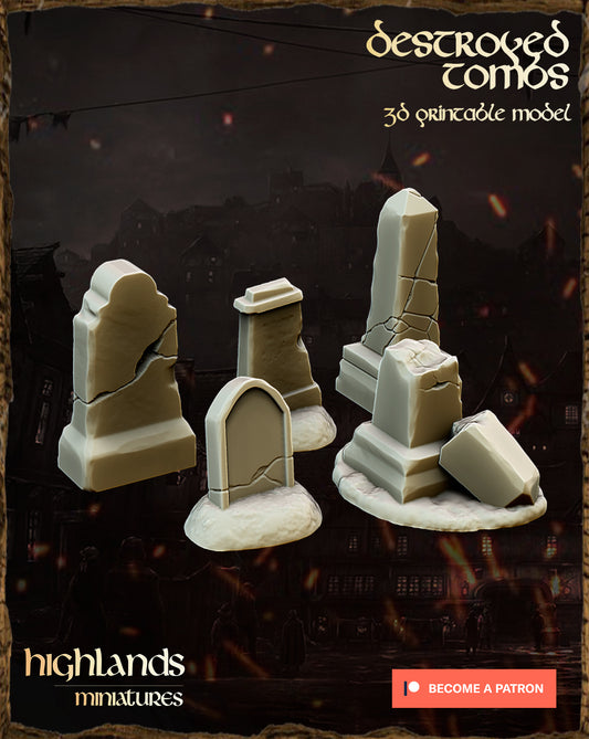 destroyed Tombs Set