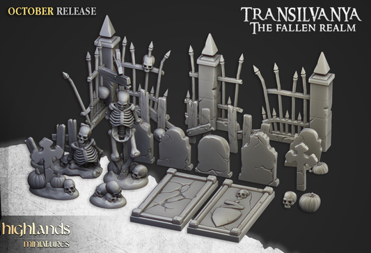 Friedhof Diorama Teile