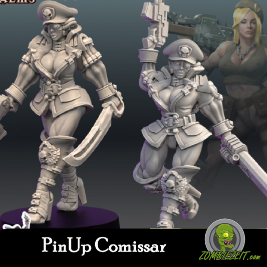 Pin-Up Comissar 2 Versionen Set