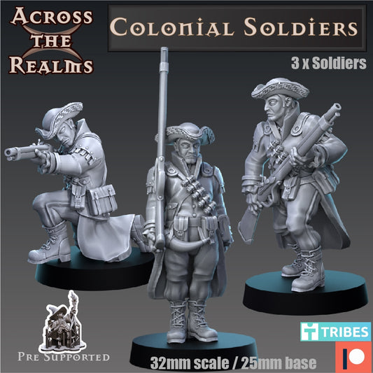 Koloniale Soldaten Set 6 Miniaturen