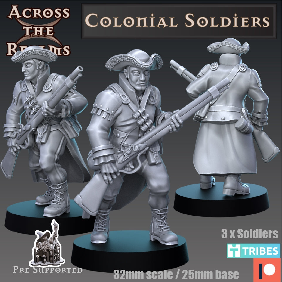 Koloniale Soldaten Set 6 Miniaturen