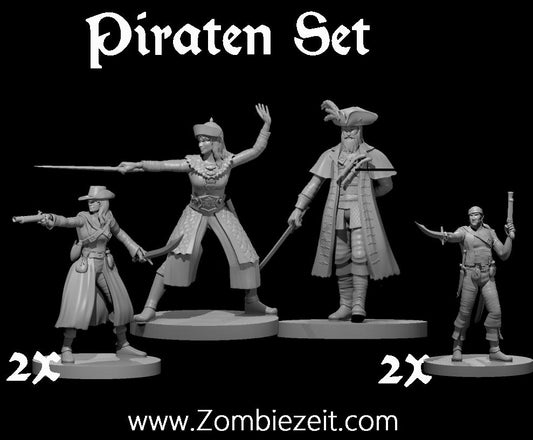 Piraten Set 6 Miniaturen