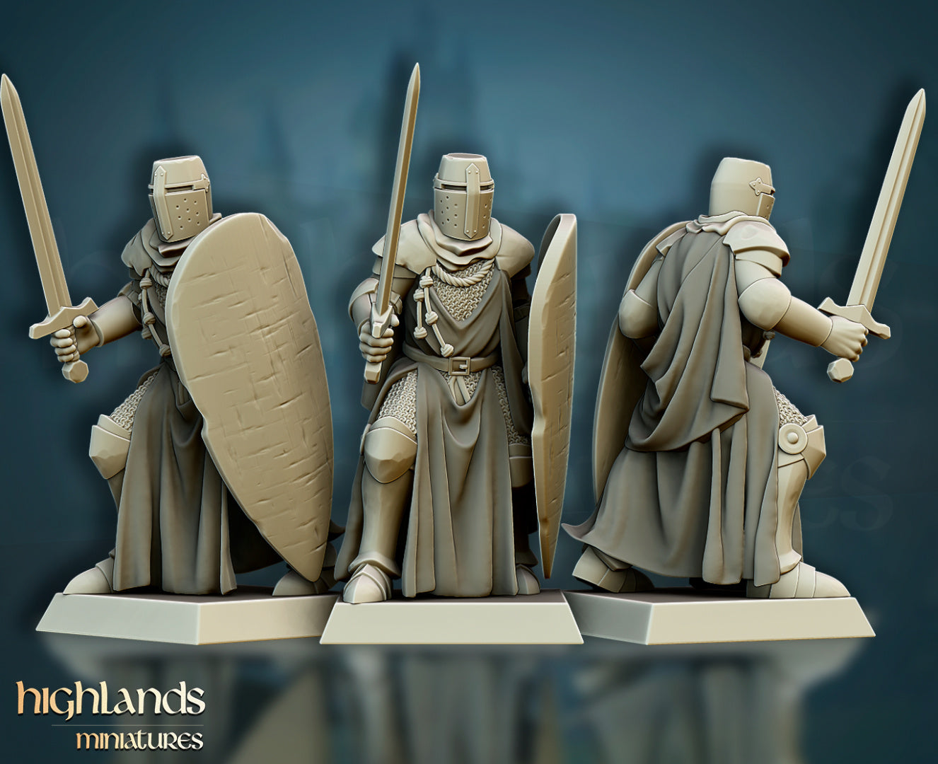 Crusaders Set 5 Miniaturen