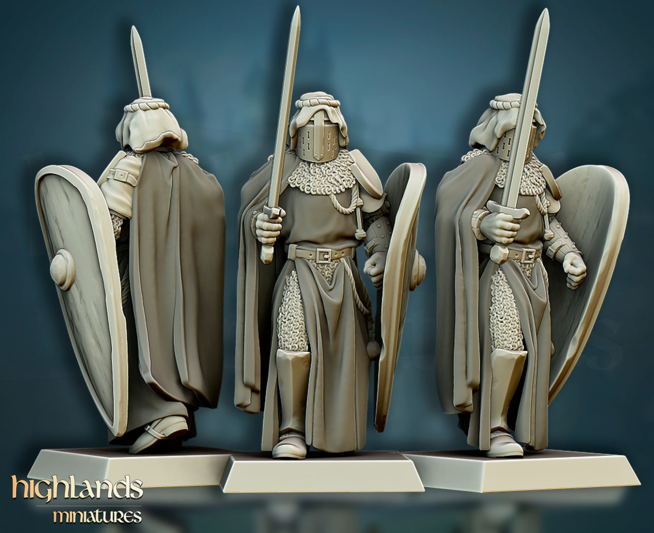 Crusaders Set 5 Miniaturen