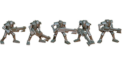 Robots Infantry Set 5 Miniaturen