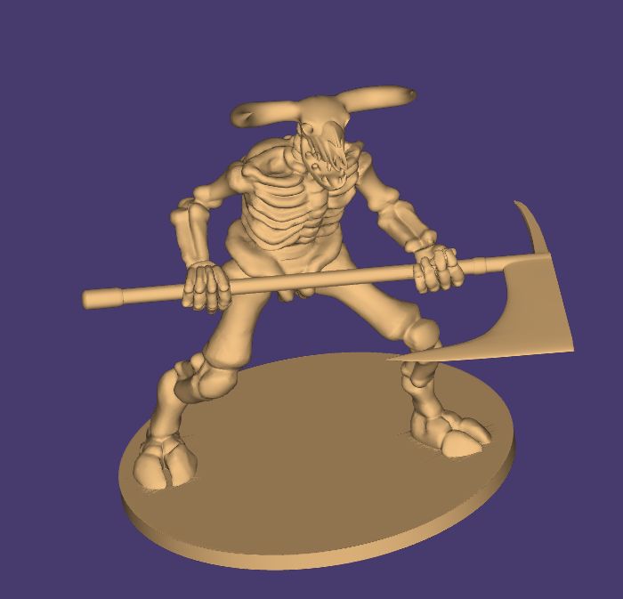 Bone Minotaurus 32mm